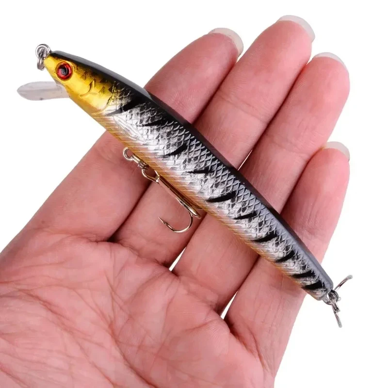 1/2Pcs Minnow Fishing Lure Floating Hard Bait 10cm Artificial Bait Wobbler Crankbait Carp Perch Pesca Fishing Tackle