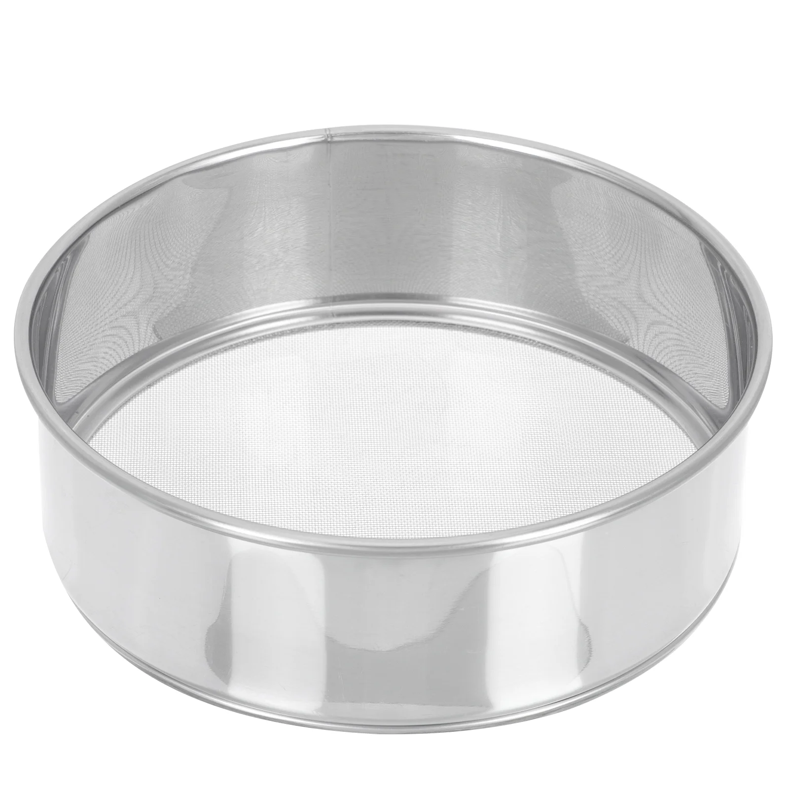 

Stainless Steel Sieve Sifting Strainer Soil Tool Manual Useful Sifter Round Household