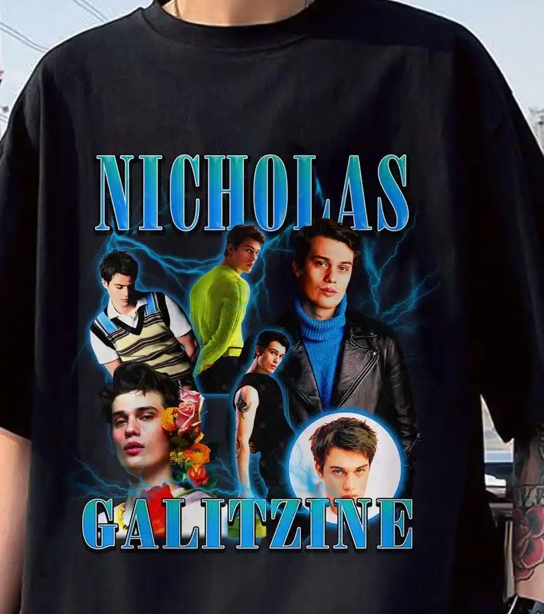 Nicholas Galitzine Retro Vintage T-shirt, Nicholas Galitzine Fan Shirt, Nicholas Galitzine Retro 90s Sweatshirt, Graphic Unisex