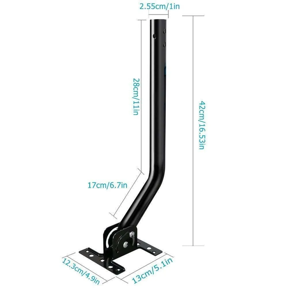 Adjustable Outdoor TV Antenna J Pole Mount Base Tripod Aerial Bracket - view 2