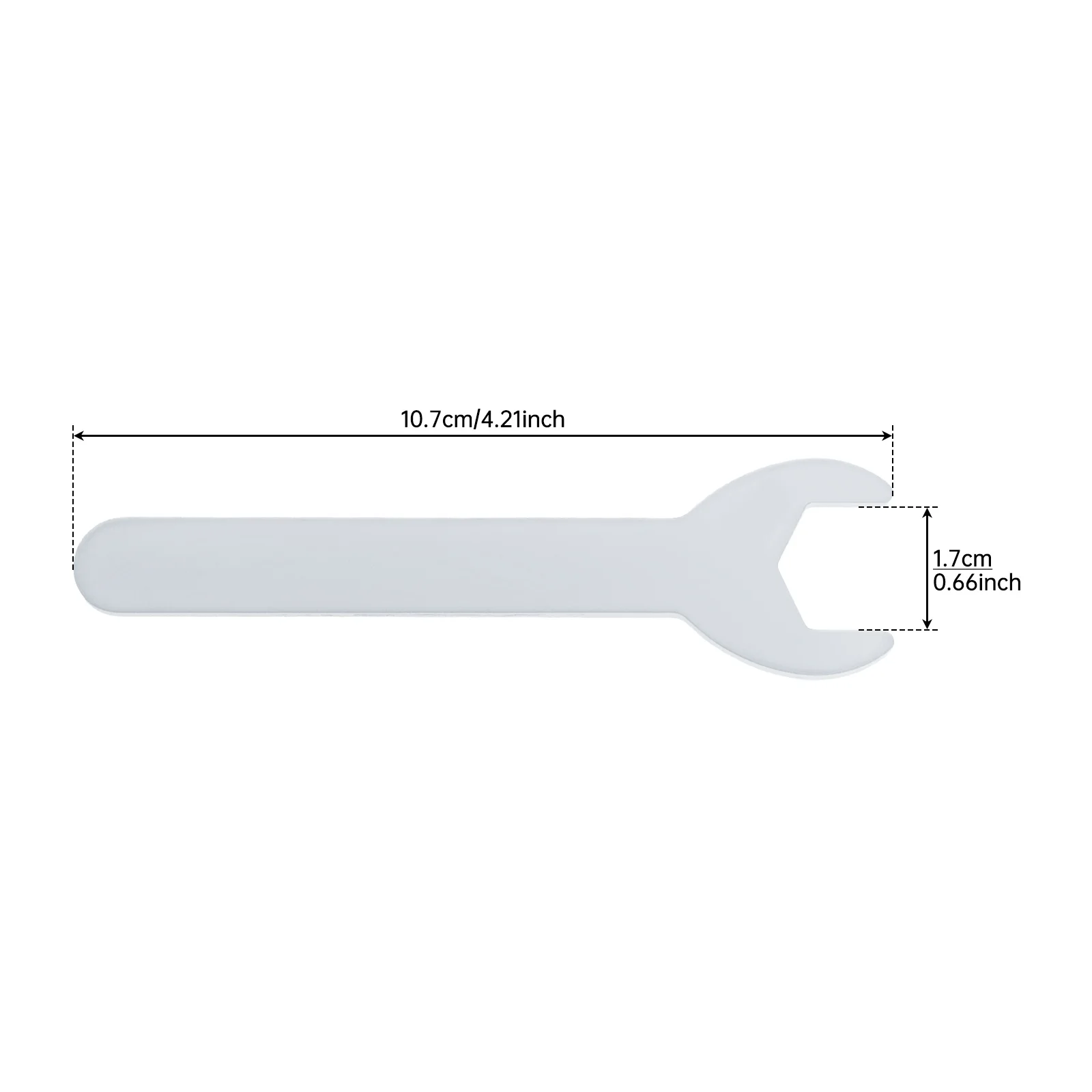 M17 Open End Flat Spanner Hex Wrench Zinc Plated Steel Thin Stamping Single Head Hex Wrench Household Car Repair Hand Tools