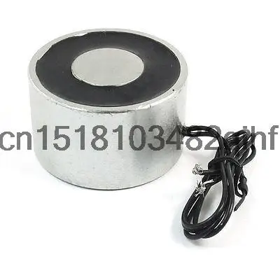 DC 24 44lb Force 2 Wired Electric Electromagnet Solenoid Lift Holding