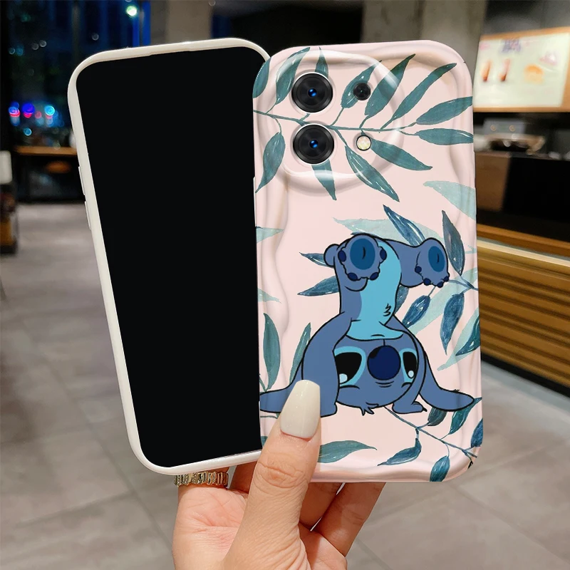 Disney Stitch Cute Cartoon For Redmi Note Redmi Note 13 12 12Pro 11 10 Pro POCO F4 X3 X4 GT X5 X6 Wave Oil Phone Case