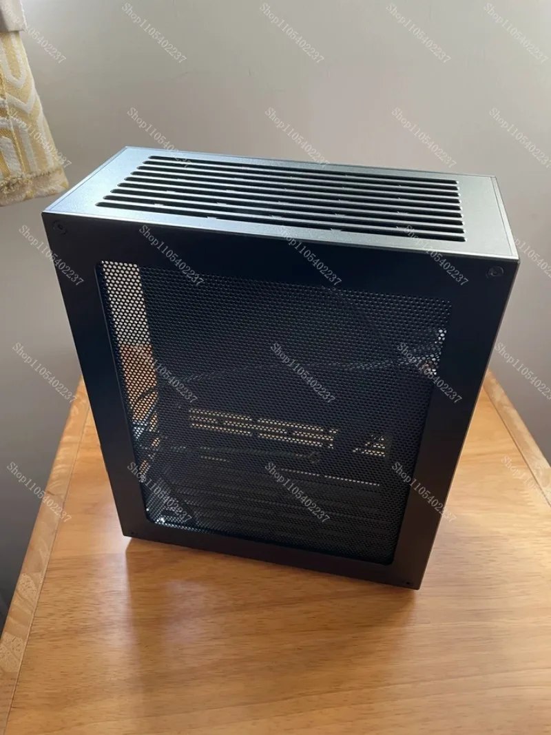 V40 V2 all-aluminum alloy CNC chassis, mini ITX half-height 5060 knife card host