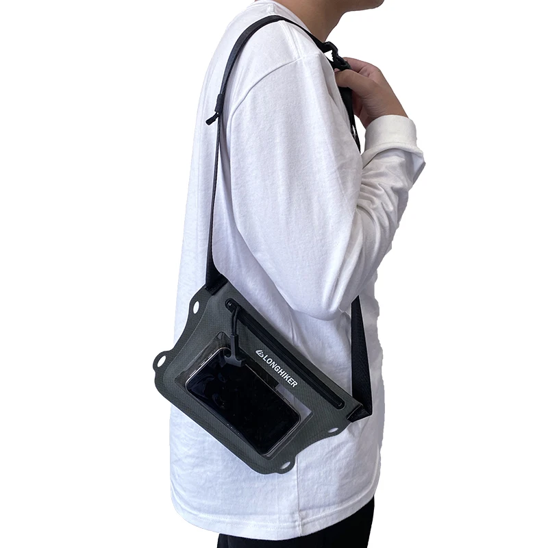 حقيبة خصر مقاومة للماء لكل من الرجال والنساء، حقيبة للهاتف المحمول بسعة كبيرة، متوافقة مع شاشة اللمس، تسمح تحت الماء #4