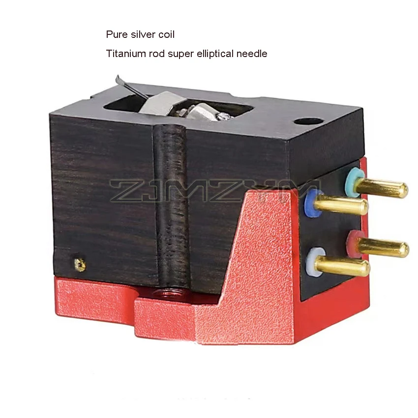 Black Vinyl Turntable MC Dynamic Coil Cartridge Titanium Alloy Rod Diamond Needle Tip Brand New LP Cartridge