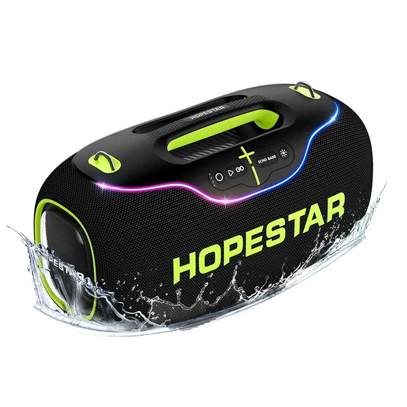 350W Portable Wireless Bluetooth Speaker with Heavy Bass Outdoor Waterproof Sound System Microphone USB And TF Card Support