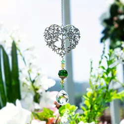 1pc Suncatcher Crystal Tree of Life Pendant Home Garden Window Decorations Gift Hangings