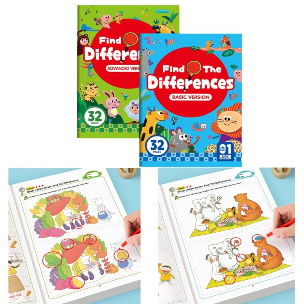 

32 Pages Children's Search for Items Game Look and Find Fun Design Fun Coloring Book Focus and Attention Visual Perception