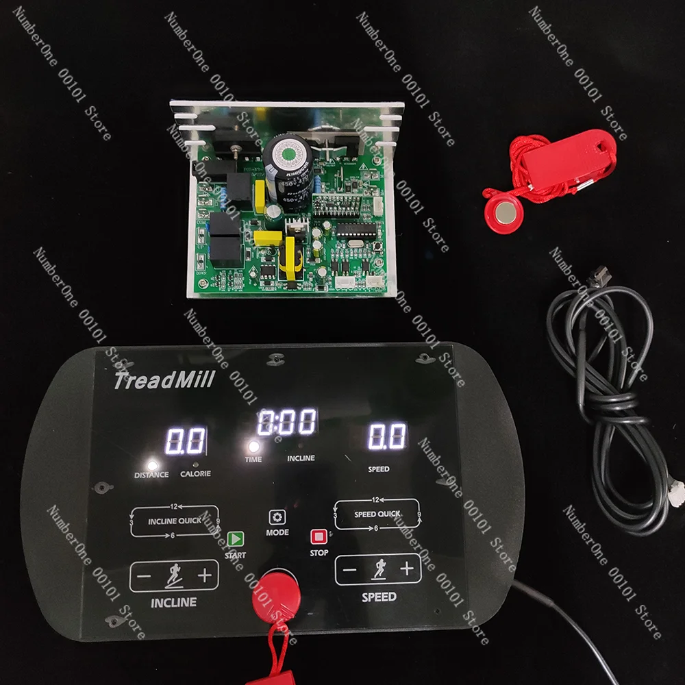 Treadmill Control Panel \\Console \\Display, Suitable for 1-4hp DC Electric Universal Treadmill Repair Kit