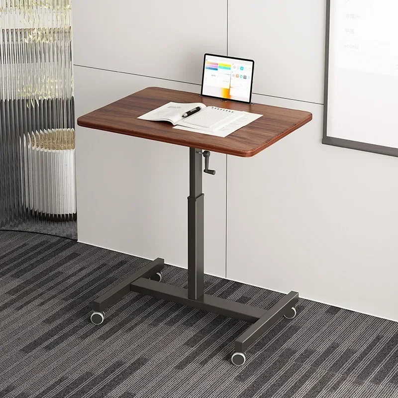 

Минималистичный мобильный стол. Простой офисный мобильный подиум. Подъемный столик для ноутбука. Подставка на колесиках. Прочный.