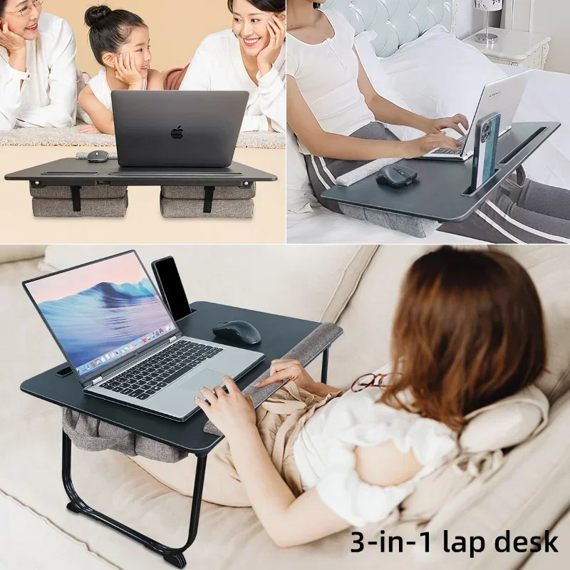 MUMUCC Adjustable Folding Portable for Bed Table Notebook Stand Multifunctional Computer Table Lap Office Desk Have Mouse Pad