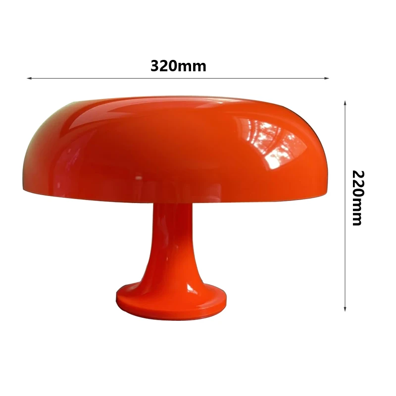 Italy Designer Led Mushroom Table Lamp for Hotel Bedroom Bedside Living Room Decoration Lighting Modern Minimalist Desk Lights