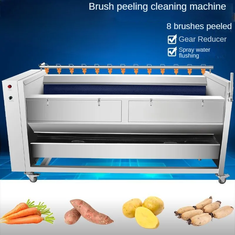 Vegetable Washer, Suitable for Food Factories, Farms, and Vegetable Wholesale Suppliers, Heavy-Duty Vegetable Cleaning Machine