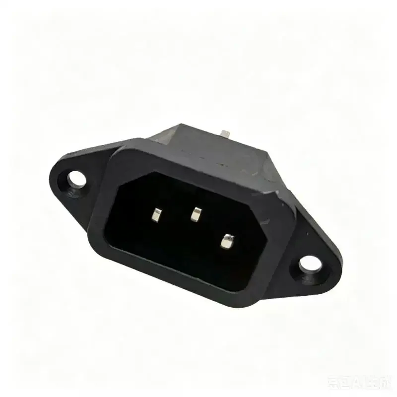 3 Pin IEC C14 AC Power Inlet Socket 15A 250V Flame Resistant Shell For Electronic Equipment DIY And Repair