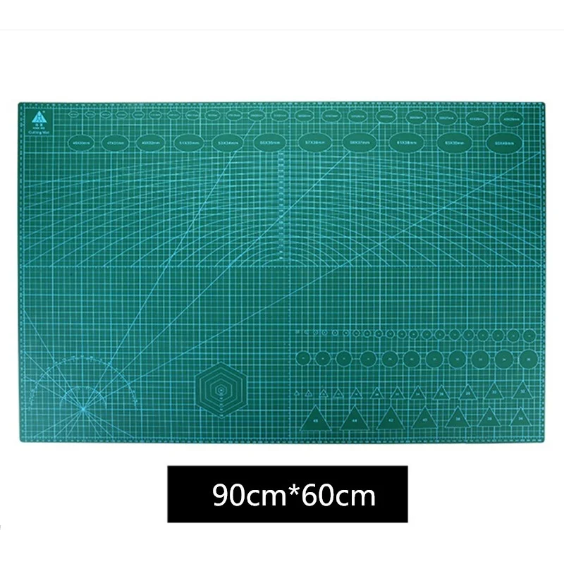 A1 A2 Green Cutting Mat Double-Sided Grid Soft Self-Healing Design Engraving Pad School Office Supply Carving Board