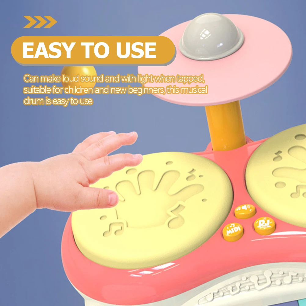 

Toy Multifunctional Drumming Instrument Musical Toys Baby Percussion Toddler Instruments Pink Child