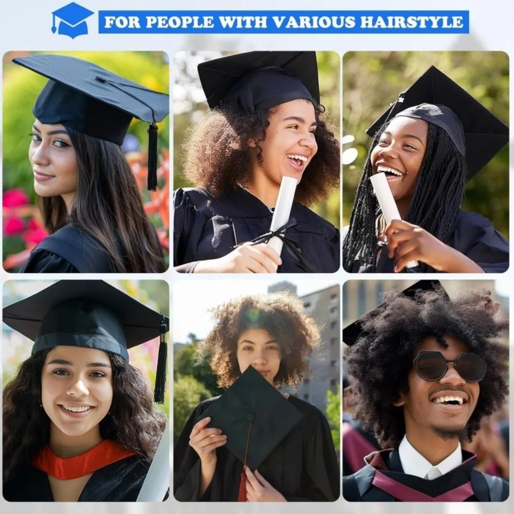 

Невидимая защитная повязка на голову для выпускной шапочки, нескользящая, для фиксации прически, удобная, с надежной конструкцией