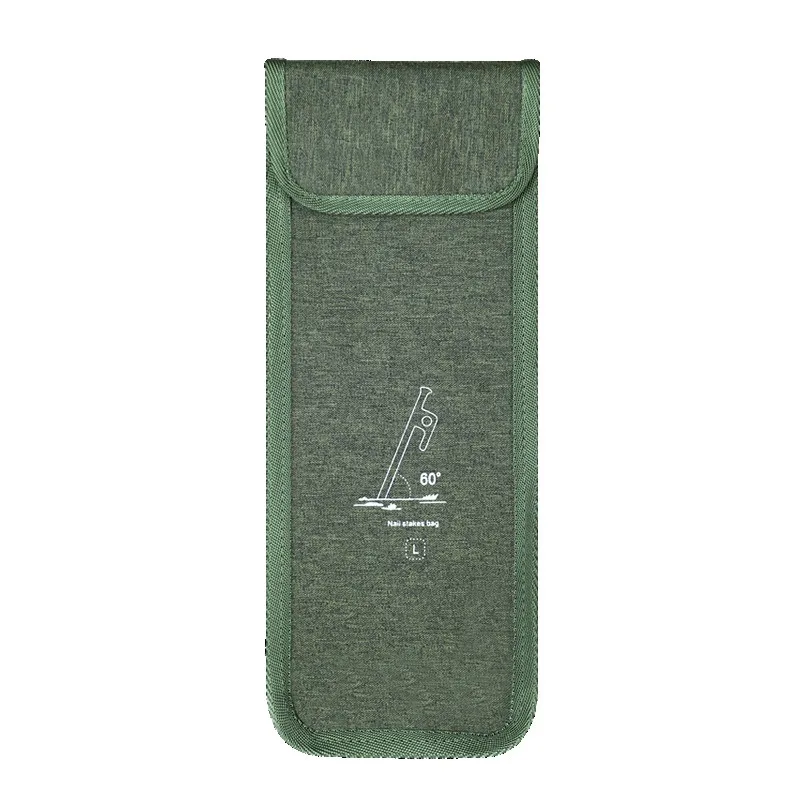Portable Cylindrical Storage Bag Handheld Pouch for Tent Peg Guy Rope Tools