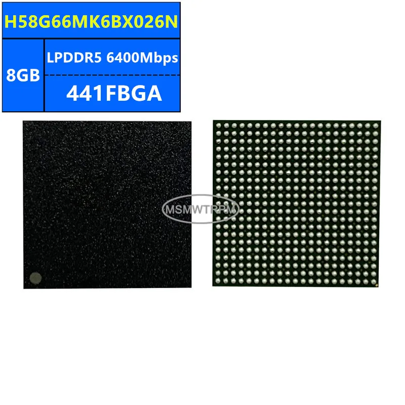 

H58G66MK6BX026N H58G66MK6BX026R H58G66MK6PX026N LPDDR5 8GB 6400Mbps 441FBGA 64Gb Memory Chip IC Integrated Circuits Brand New Or