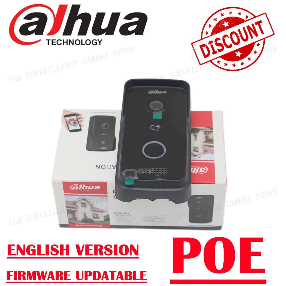 Dahua VTO2111D-P-S2 Multi-language 802.3af PoE IP Villa Doorbell,Video intercom,IP Door Phone,P2P Cloud,Door Station