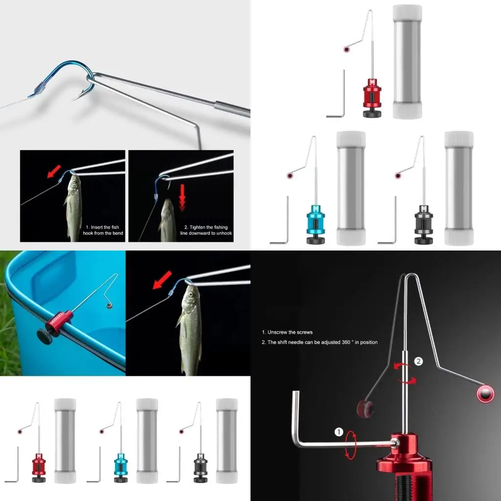 Q39E Fish Hook Quick Remover Tool with Storage Tube Security Fish Hook Disconnect Device Fishing Hook Extractor Accessories