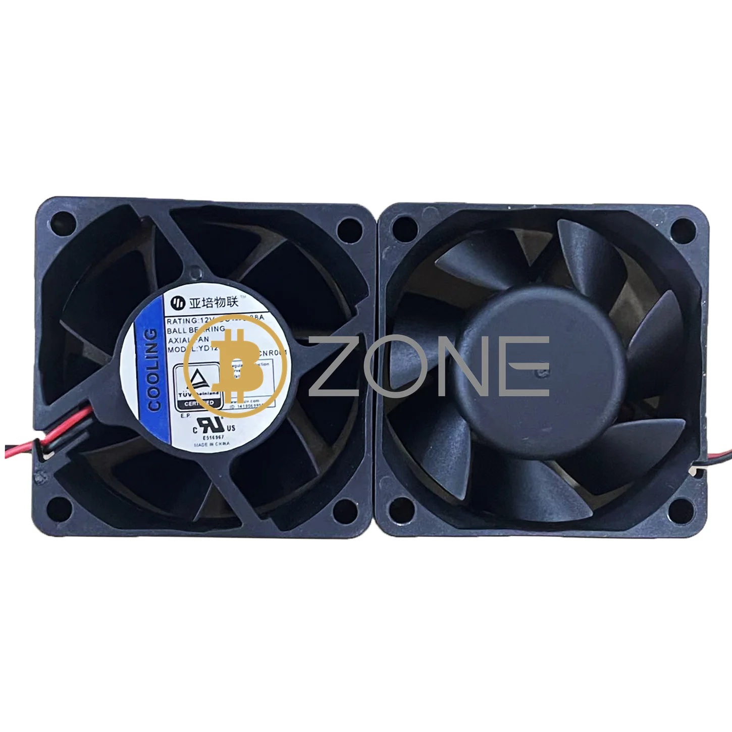 YD120625BH DC 12V 0.38A 2PIN Ball Bearing Axial Fan For Bitmian Antminer Power Supply APW12 PSU Cooing Fan