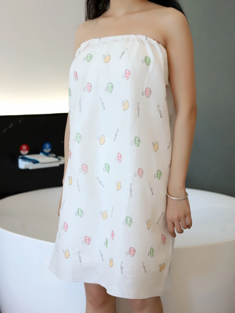 

Одноразовый халат-накидка для салона красоты, ночная сорочка, костюм для сауны, женское полотенце/купальник из смешанных волокон YQS, сделано в Китае