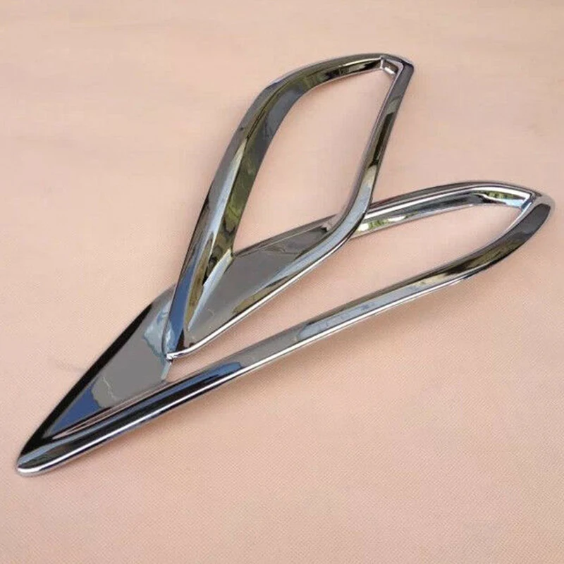 Chrome Rear Bumper Fog Reflex Light Cover Trim Molding Lamp Garnish For HONDA VEZEL HRV HR-V 2014-2019