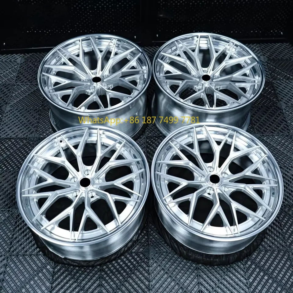 

Custom 2 Piece Luxury Forged Alloy Racing Car Wheel 5x114.3 5x120 5x112 5x130 18 19 20 21 22 Inch Sport Concave Car Wheels