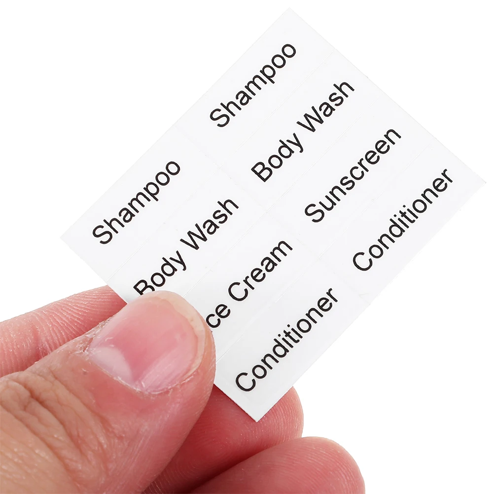

Waterproof Labels for Dispensing Bottles Bathroom Toiletries Skincare Stickers Travel Tags Folder Labels