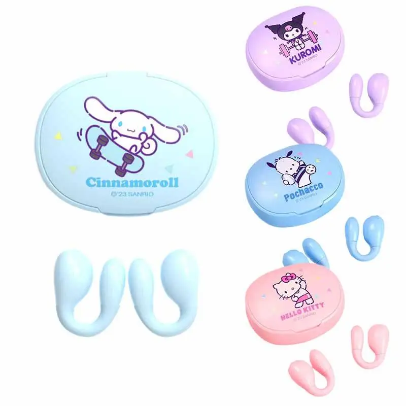 

Bluetooth-наушники Hellokittys понравились Cinnamoroll Kuromi с мультяшным рисунком, высококачественные стерео беспроводные наушники с зажимом для ушей