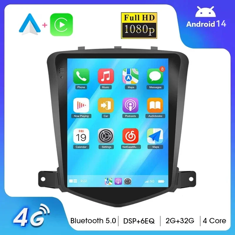 

Android 14 2Din Car Radio For Chevrolet Cruze 2008-2013 2014 Multimedia Player Navigaion Wireless Carplay Auto Head Unit Stereo