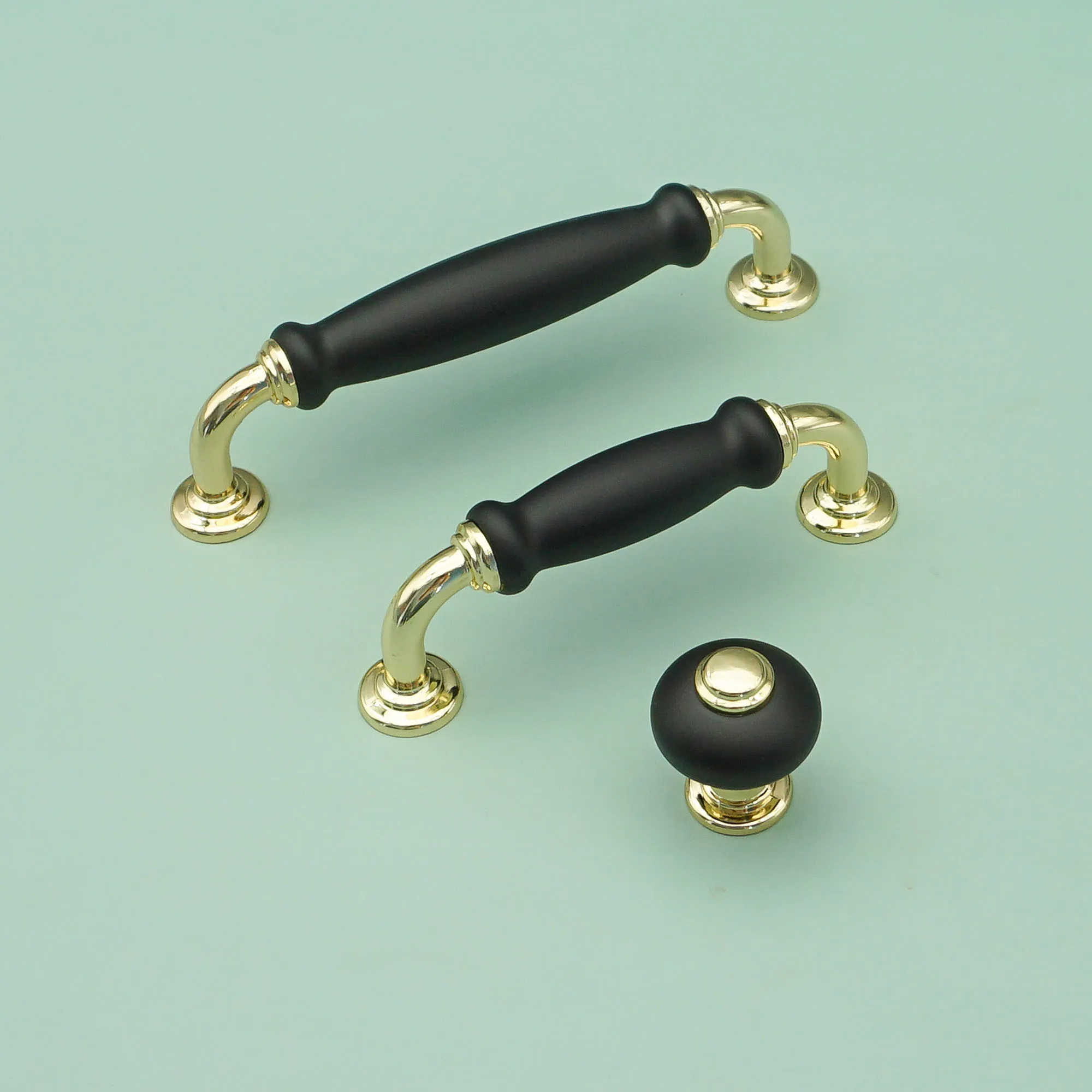 Silberne schwarze Keramikgriffe für Schränke und Schubladen, goldene Kommodenknöpfe, Schrankgriffe aus Zinklegierung, Schrankgriffe, Schrankbeschläge