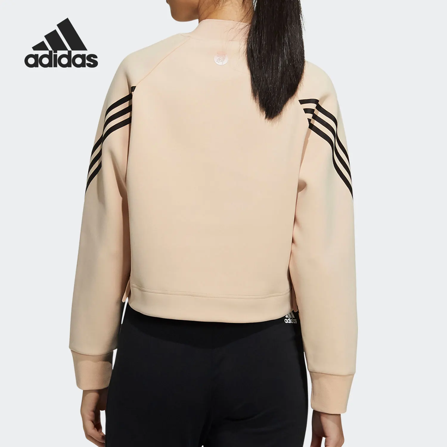 adidas レディース ウィンター プリント 長袖 スウェットシャツ HB7358