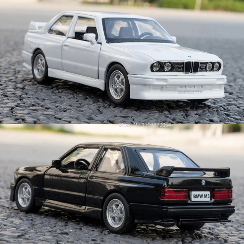 Scale 1/36 BMW M3 Alloy Model Toys Die Casting Alloy Model Door Can Be Opened Pull Back Toys Decorations Birthday Gift for Boy