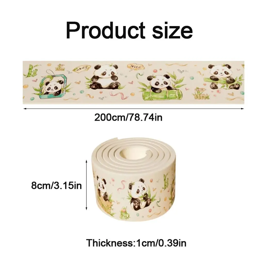 2m Desk Edge Guard Strip Cartoon Thickened Table Anti Collision Cushion Waterproof Self Adhesive Wall Corner Protector