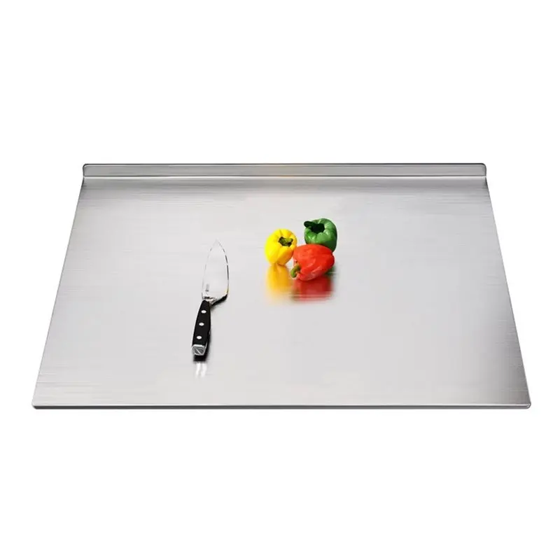 

VOFUN-For Cutting Board L-Shaped Stainless Steel Design, Suitable For Fruits/Vegetables/Dough Kneading, Space-Saving Foldable Fe