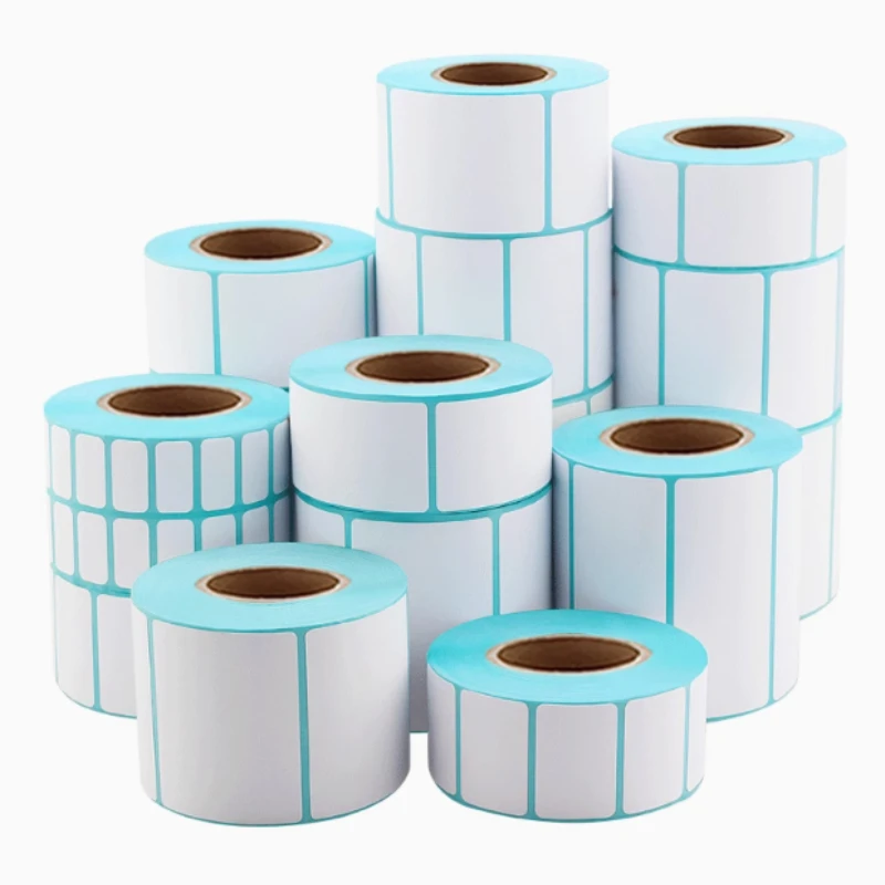 

Printer sticker paper for 20-50mm multi-size thermal label white blank label thermal label POS