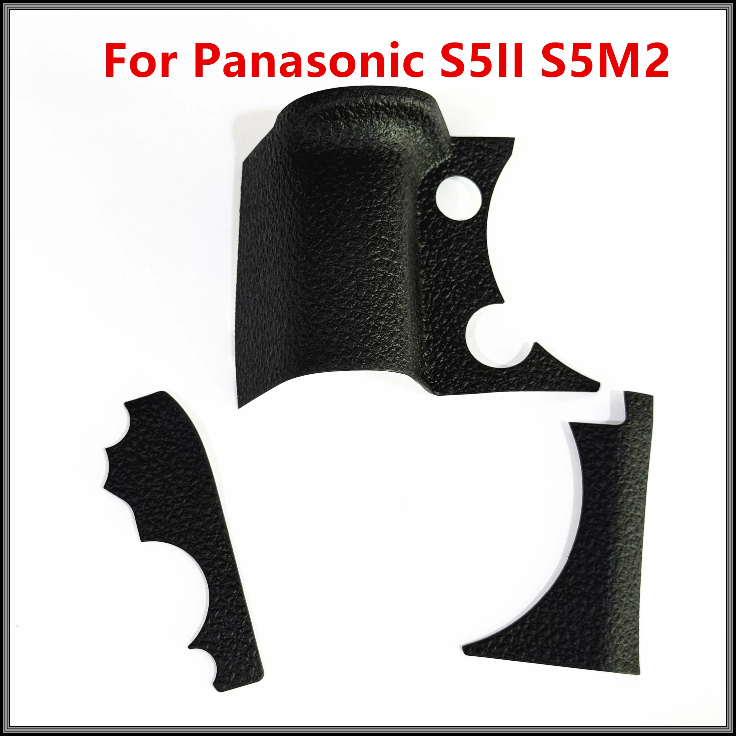 NEW For Panasonic S5II S5M2 Body Rubber Grip Handle + Side + Rear Thumb Cover Shell Case 1YM7MC8223Z S5 MARK 2 II M2 MARK2