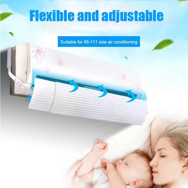 

Adjustable Foldable Air Deflector Anti Blast Baffle Wind Direction Shield For Air Conditioner