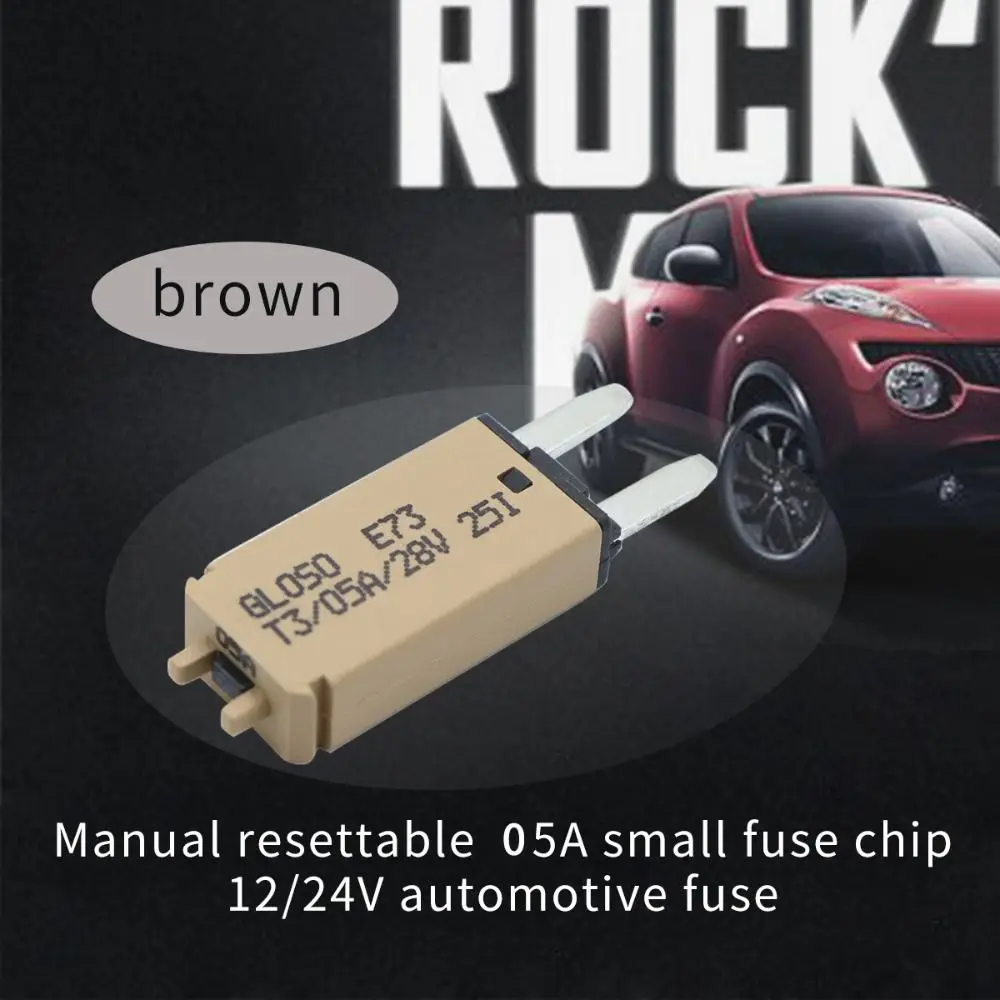 5-30A Mini Blade Fuse ATM Manual Resettable DC 28V Automotive Circuit Breaker Fuses Over-current Protection Circuit Breaker