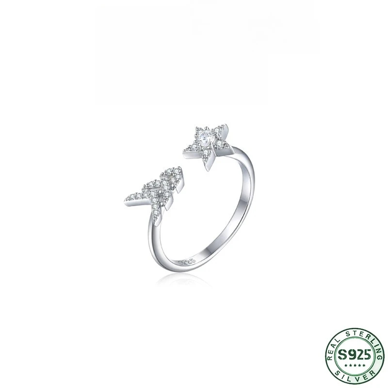 Hot selling 100% S925 Silver Open Mouth Fragrant Home Ring, Removable Ring, Fashionable Light Luxury High End Wedding Jewelry