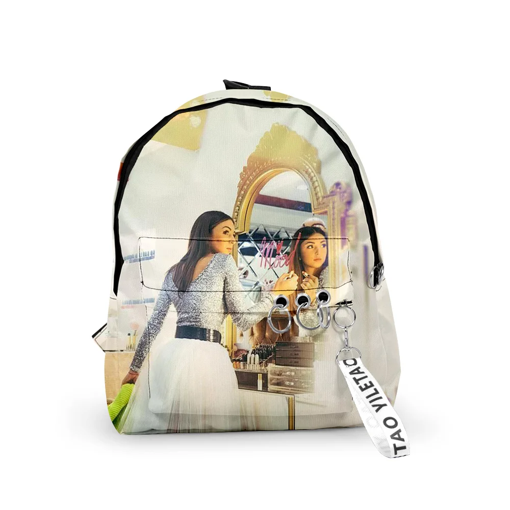 

Hip Hop Popular Pretty Eva Queen Backpacks Boys/Girls pupil School Bags 3D Printed Keychains Oxford Waterproof Small Backpacks