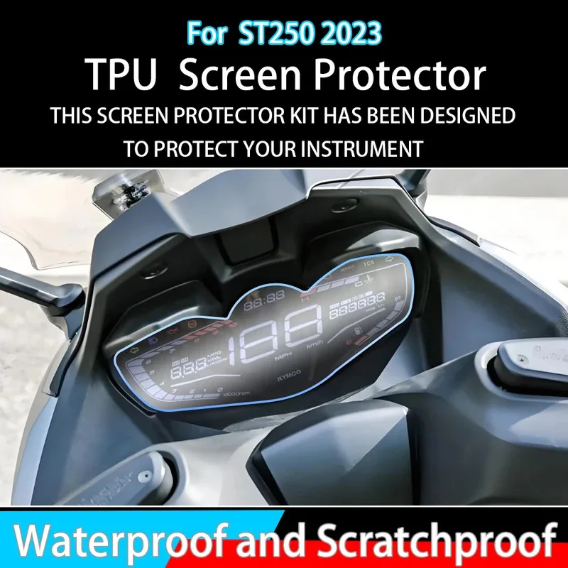 For KYMCO XCITING ST250 2023 Accessories Scratch Protection Film Panel Dashboard Screen Protector