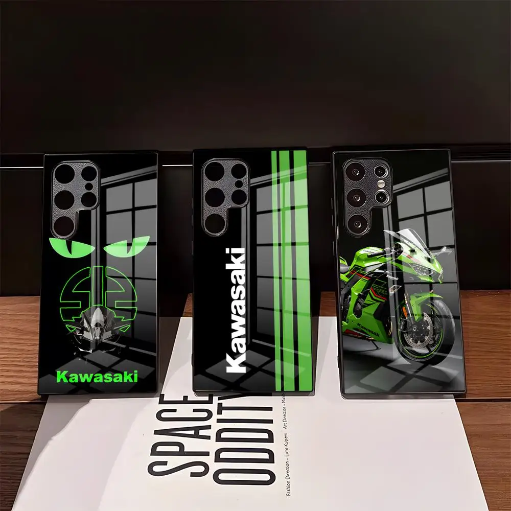 Auto- und Motorrad-Handyhülle für Samsung S26 Ultra S25 Edge Ultra S23 S22 S21 Ultra Plus S24 FE A57 A37 Glasabdeckung