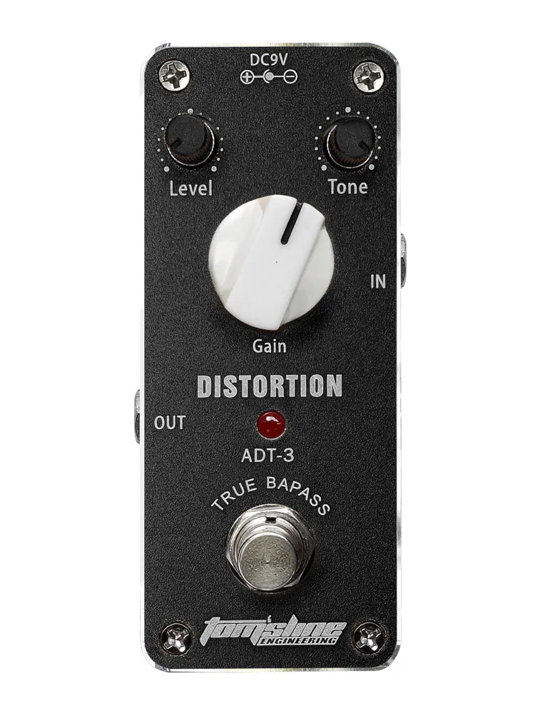 

AROMA Electric Guitar Effect Pedal ADT-3 Mini Distortion Simulation Pedal with Aluminum Alloy Housing Accessories Durable