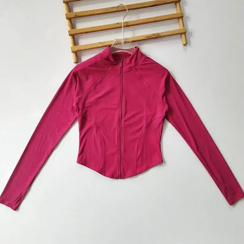 Chemise de sport respirante à manches longues pour femmes, vêtements de yoga décontractés, vêtements d'extérieur de fitness, mode américaine, automne