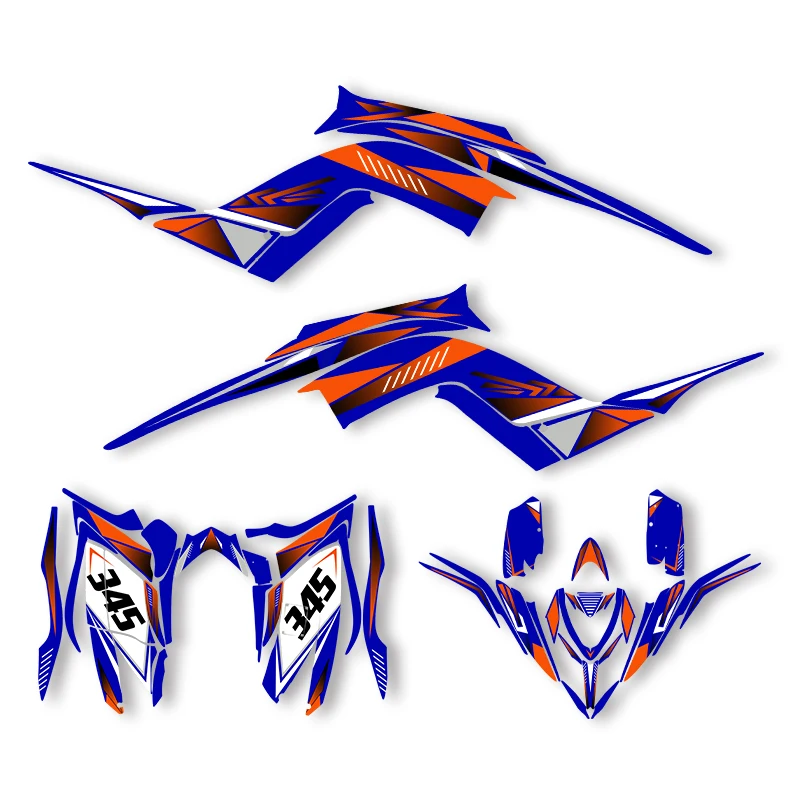 

DSMTECH Custom Motorcycle Graphics Enduro Decals Stickers Kits For YAMAHA 2013 2014 2015 2016 2017 2018-2023 RAPTOR 700 004