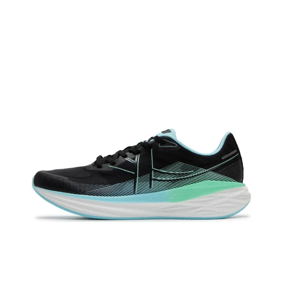XTEP Xuan Speed 5.0 Cushioning, Wear Resistant Low top Running Shoes Men's Black Blue Green 976219110003//